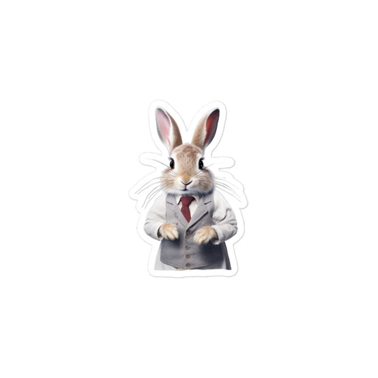 Polish Knowledgeable Pharmacist Bunny Sticker - Stickerfy.ai