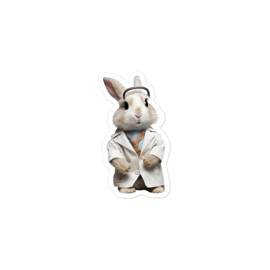 Thrianta Compassionate Doctor Bunny Sticker - Stickerfy.ai