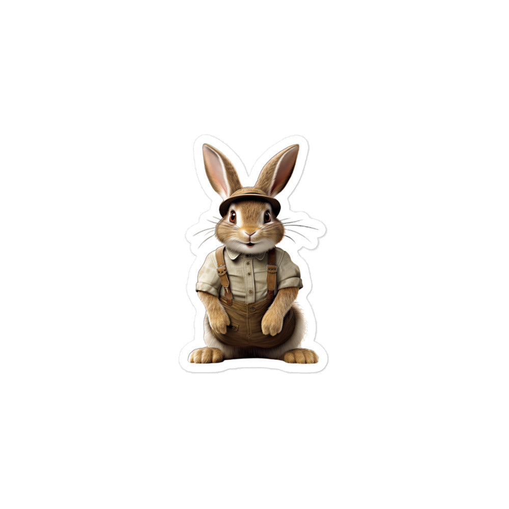 Thrianta Contractor Bunny Sticker - Stickerfy.ai