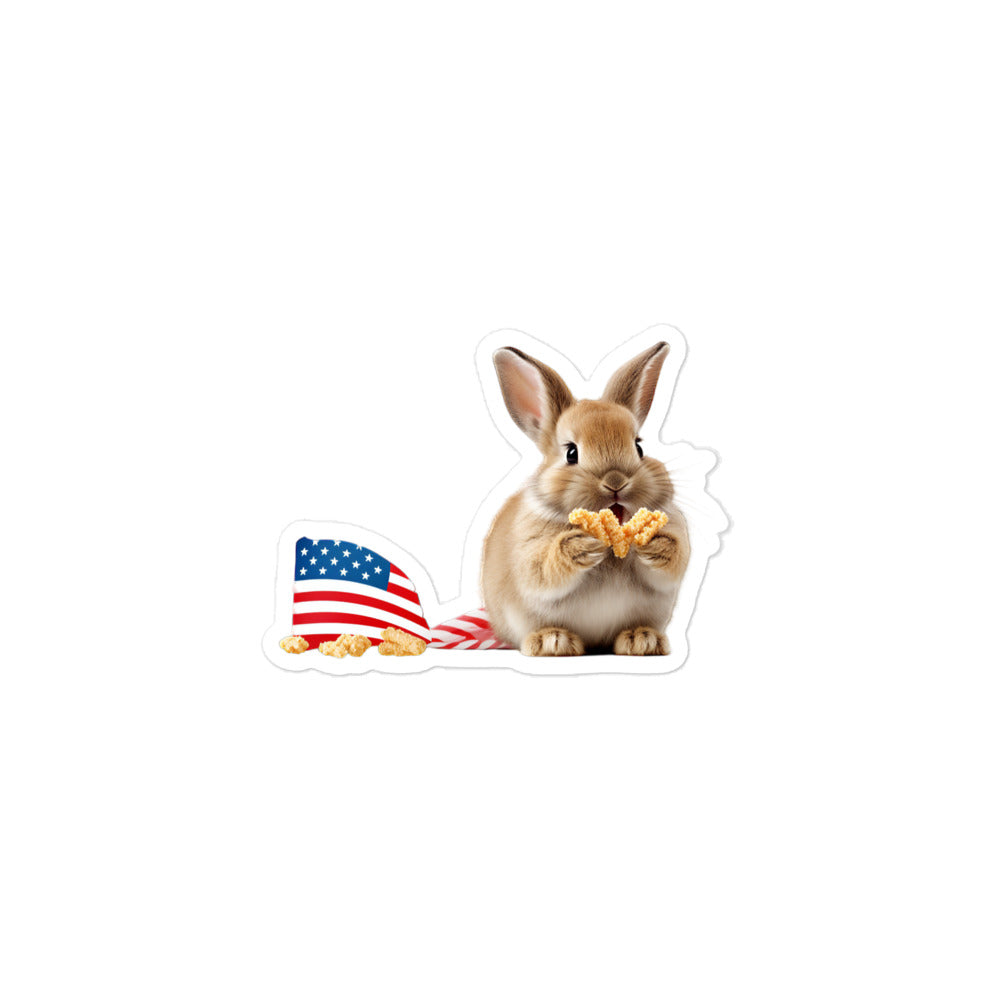 American Bunny Sticker - Stickerfy.ai