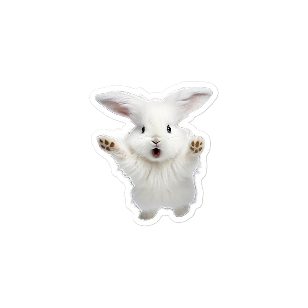 Angora Bunny Sticker - Stickerfy.ai