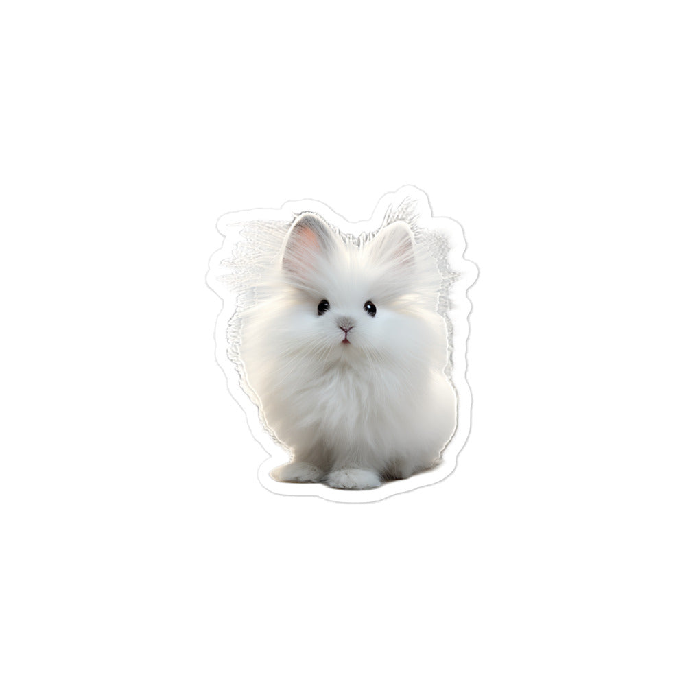 Angora Bunny Sticker - Stickerfy.ai