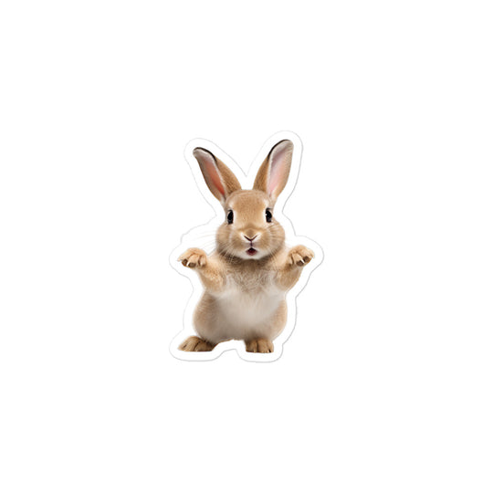 Mini Rex Bunny Sticker - Stickerfy.ai