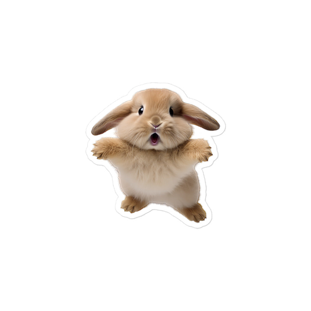 Mini Lop Bunny Sticker - Stickerfy.ai