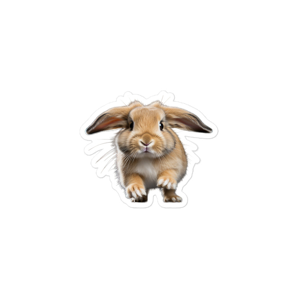 Mini Lop Bunny Sticker - Stickerfy.ai