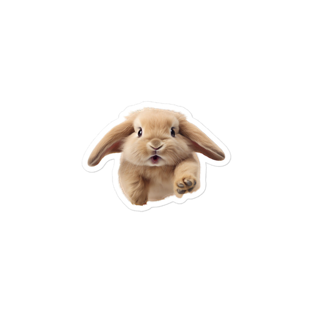 Mini Lop Bunny Sticker - Stickerfy.ai