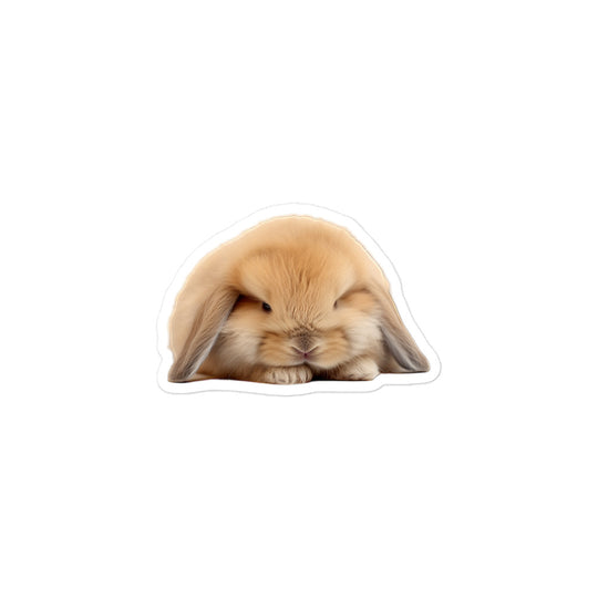 Mini Lop Bunny Sticker - Stickerfy.ai