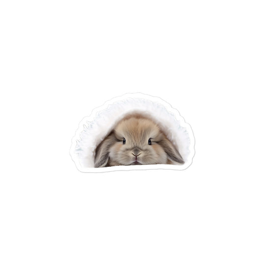 Mini Lop Bunny Sticker - Stickerfy.ai