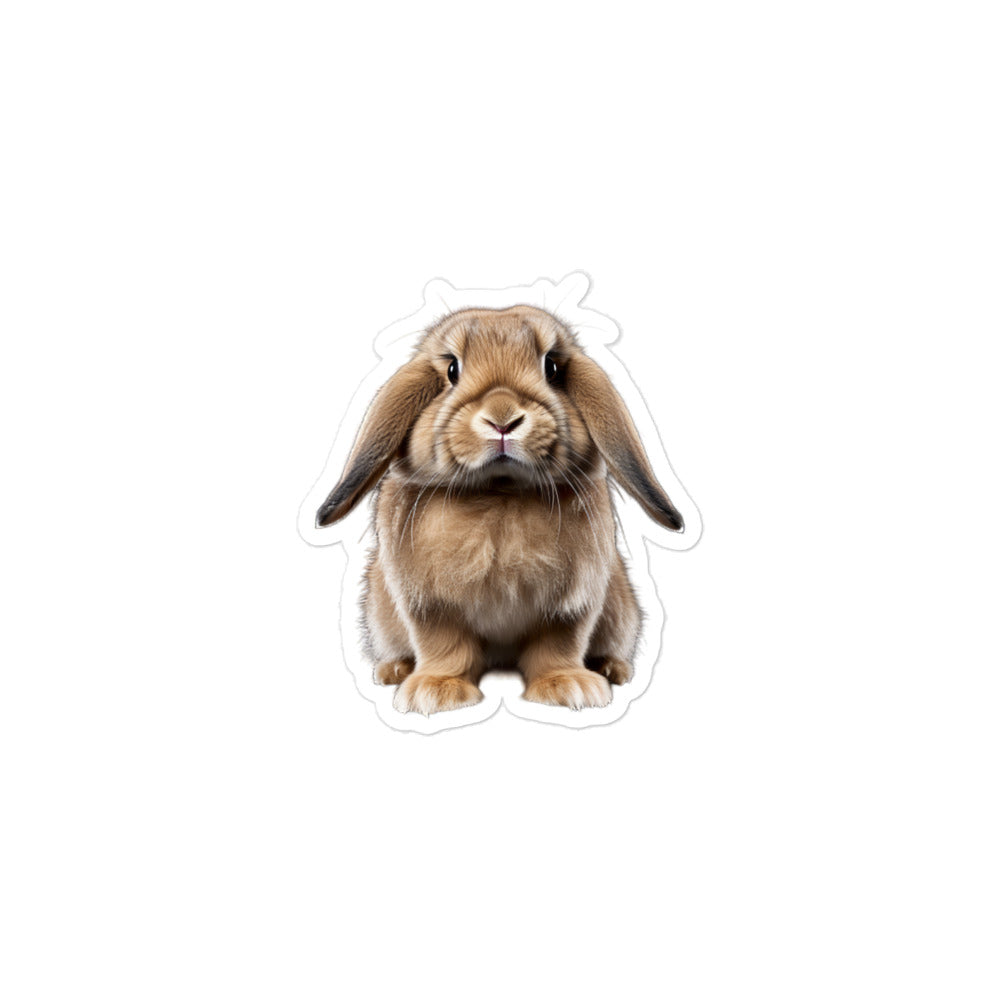 Mini Lop Bunny Sticker - Stickerfy.ai