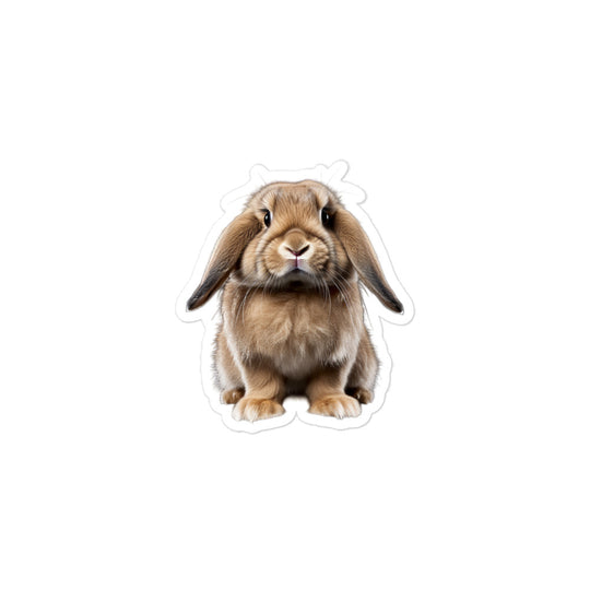 Mini Lop Bunny Sticker - Stickerfy.ai
