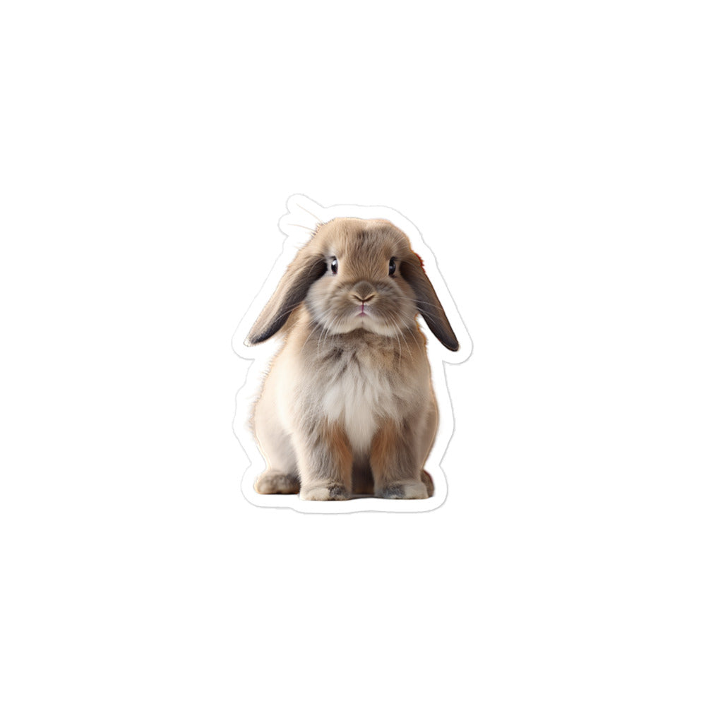 Mini Lop Bunny Sticker - Stickerfy.ai