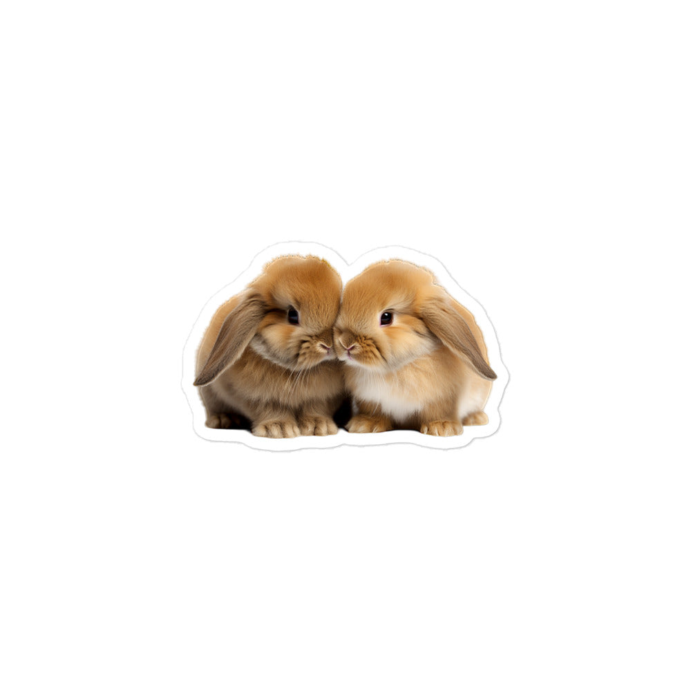 Holland Lop Bunny Sticker - Stickerfy.ai