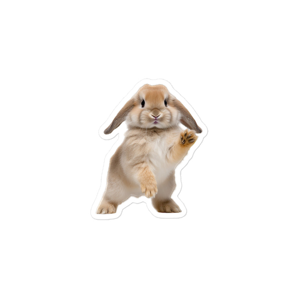 Holland Lop Bunny Sticker - Stickerfy.ai