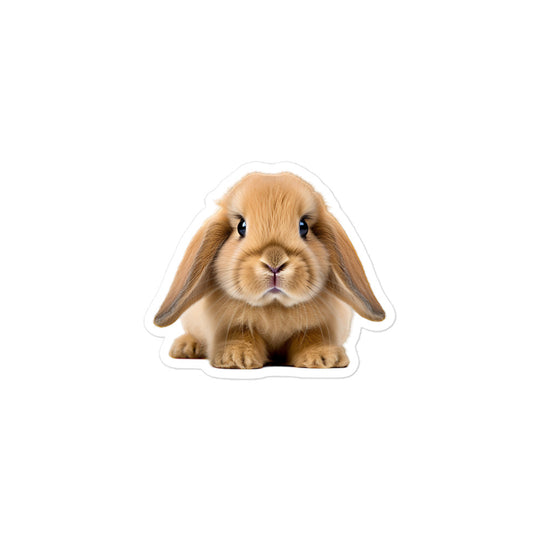 Holland Lop Bunny Sticker - Stickerfy.ai