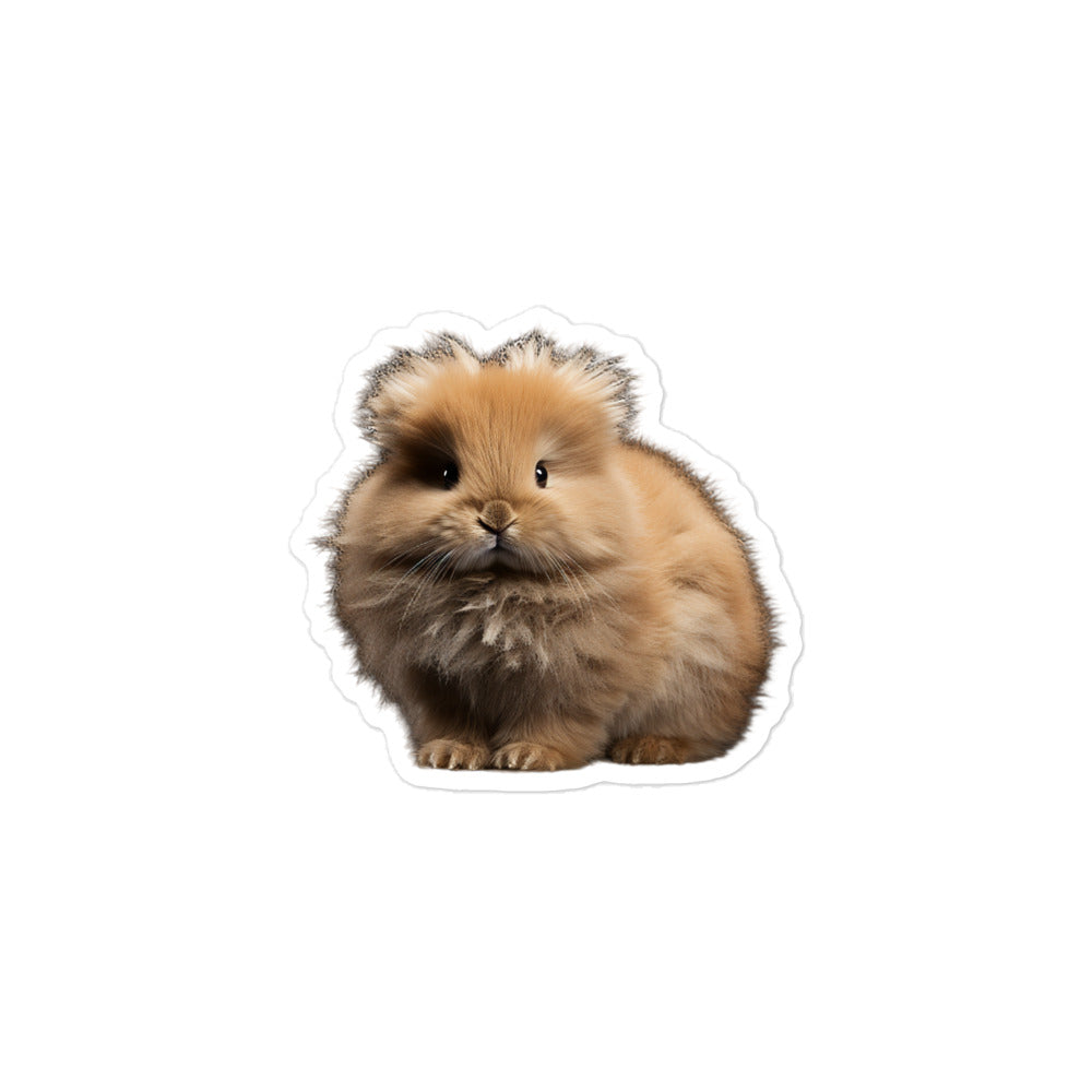 Jersey Wooly Bunny Sticker - Stickerfy.ai