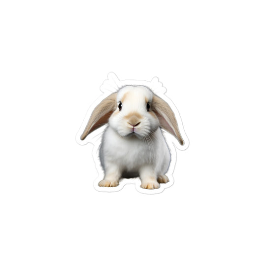 English Lop Bunny Sticker - Stickerfy.ai