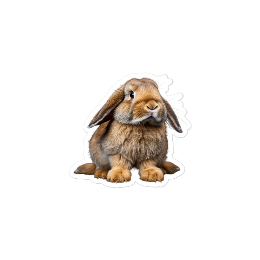 English Lop Bunny Sticker - Stickerfy.ai