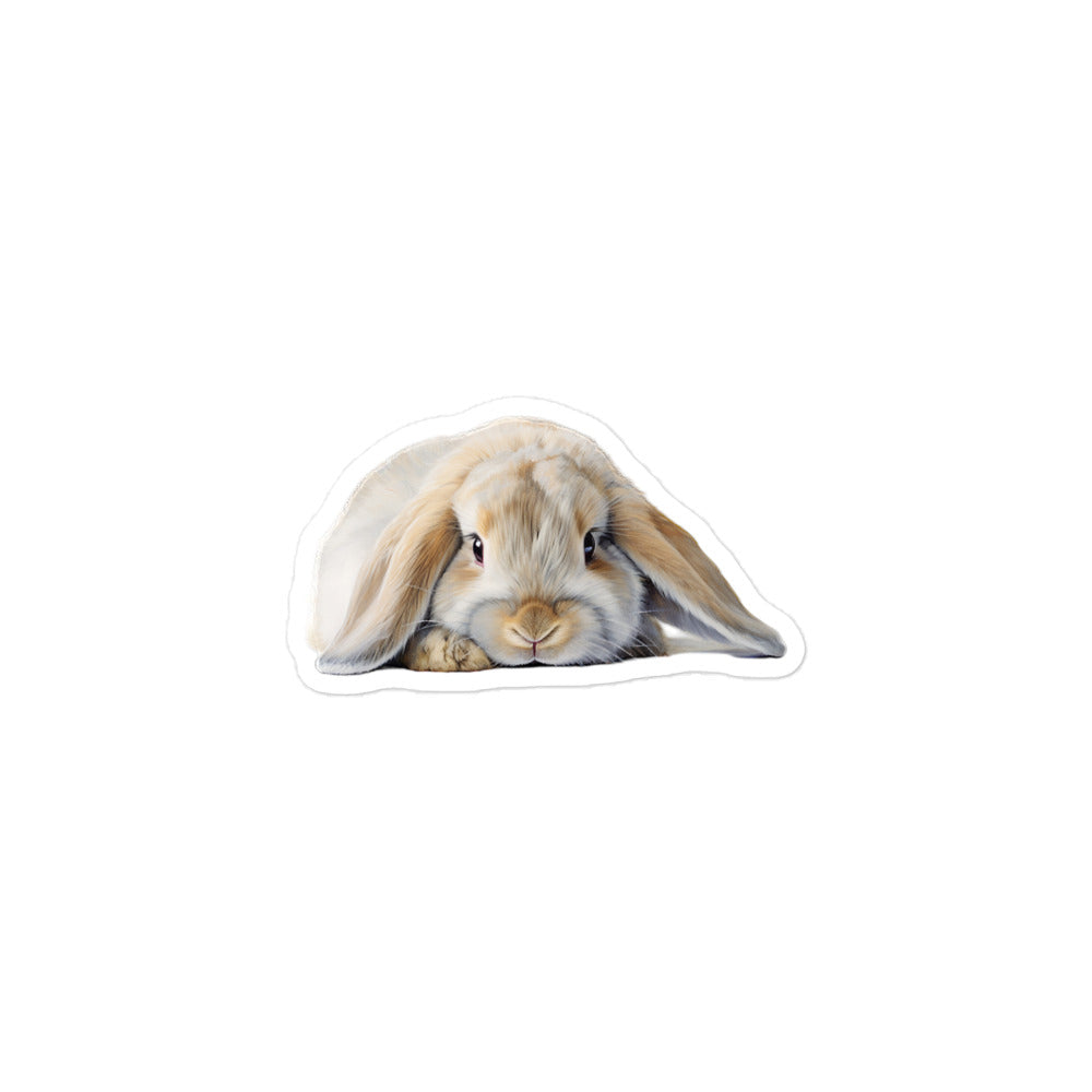 English Lop Bunny Sticker - Stickerfy.ai