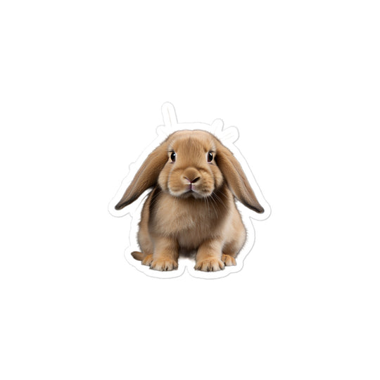 English Lop Bunny Sticker - Stickerfy.ai