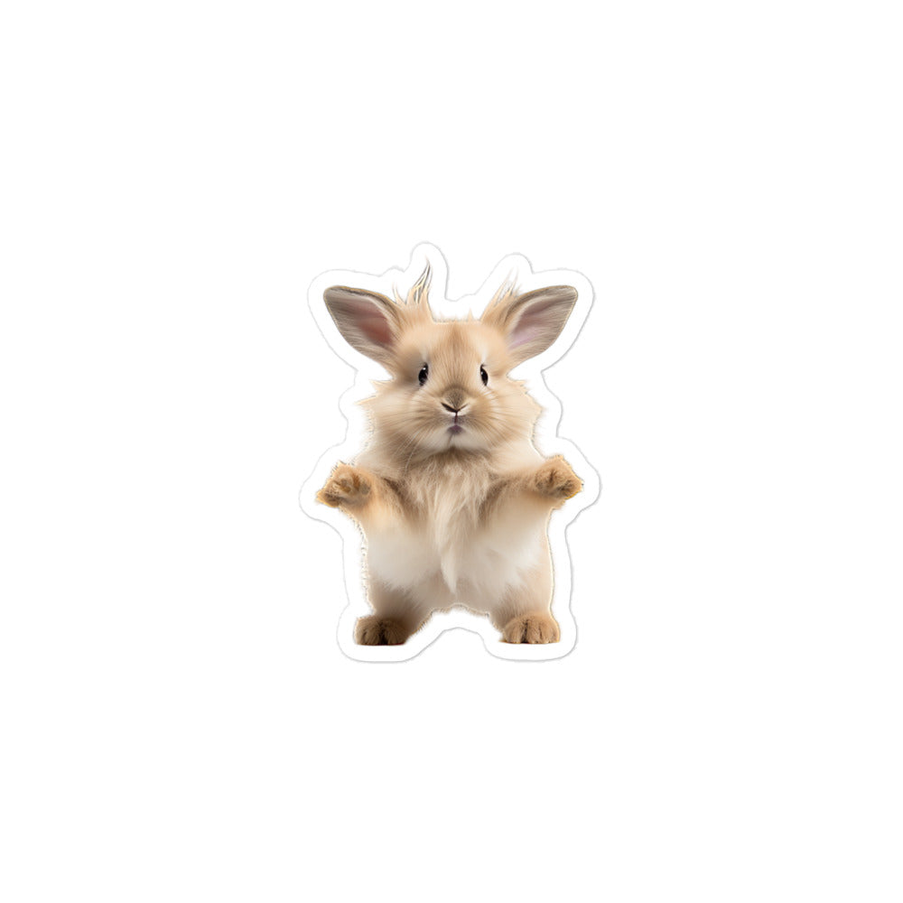 Lionhead Bunny Sticker - Stickerfy.ai