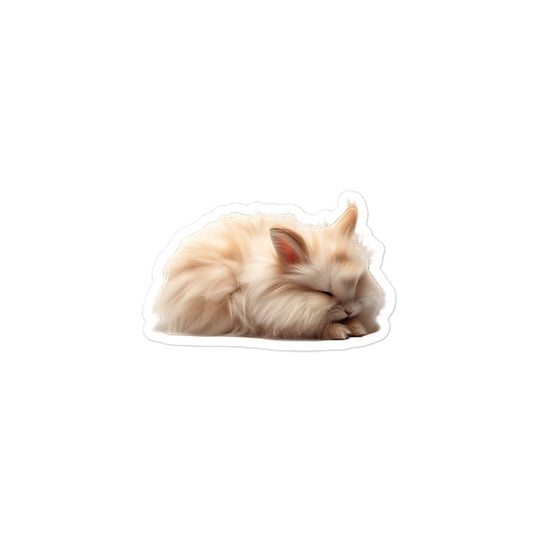 Lionhead Bunny Sticker - Stickerfy.ai