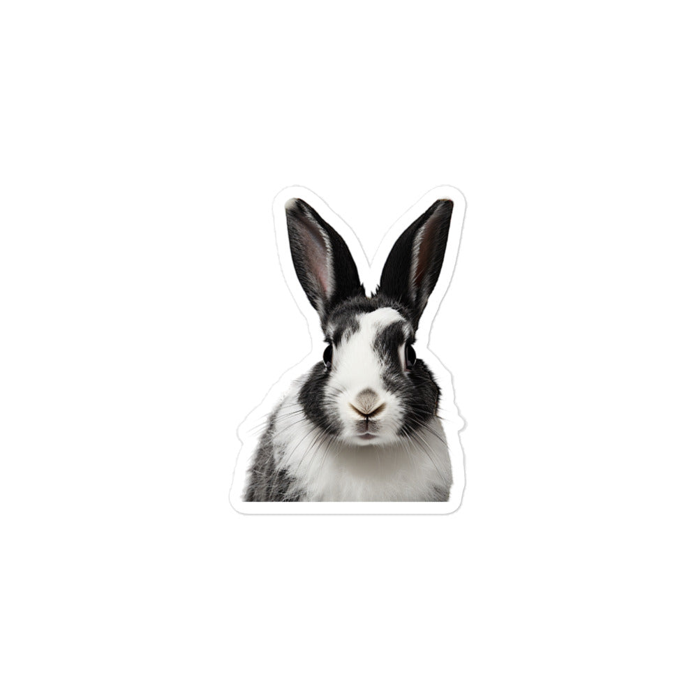 Harlequin Bunny Sticker - Stickerfy.ai