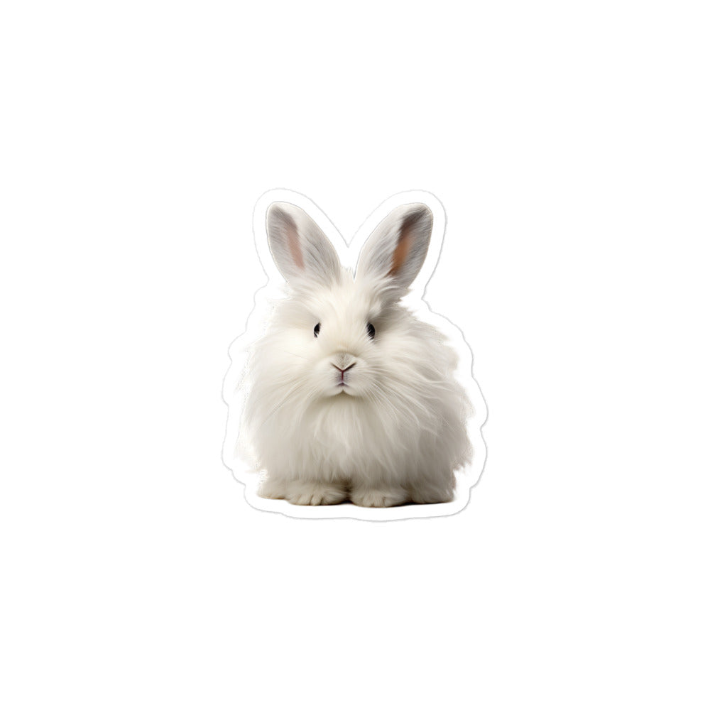 French Angora Bunny Sticker - Stickerfy.ai