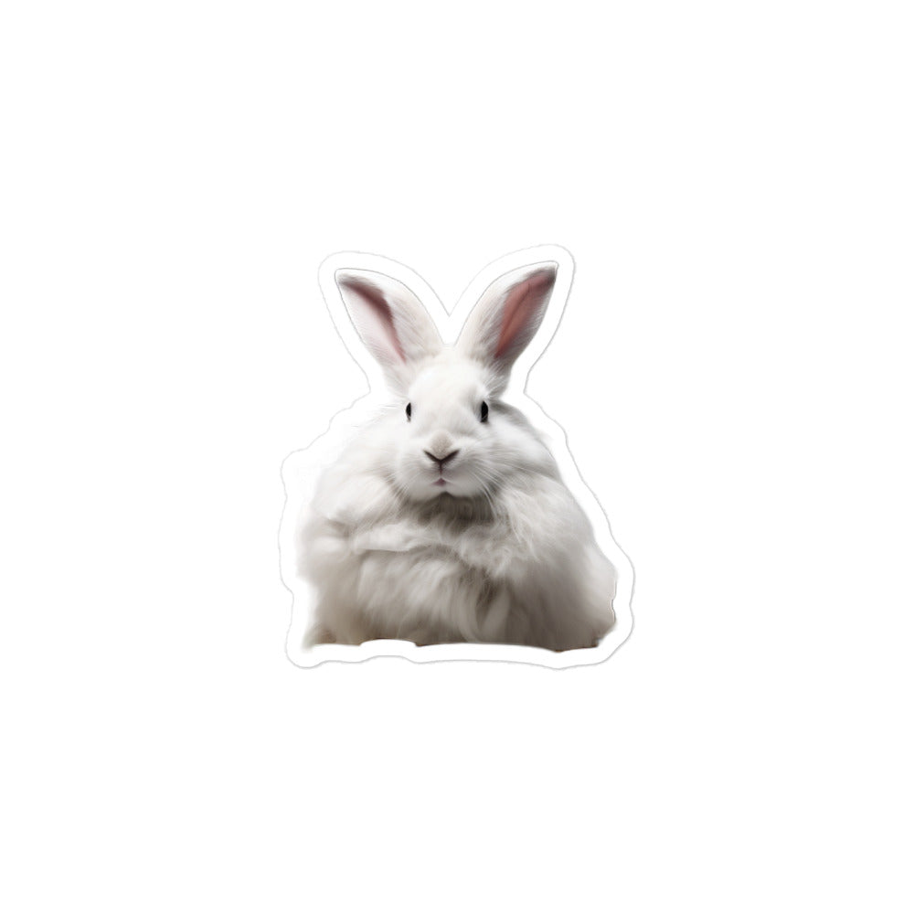 French Angora Bunny Sticker - Stickerfy.ai