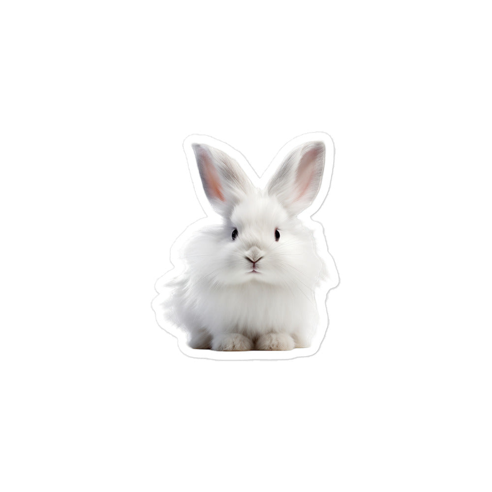 French Angora Bunny Sticker - Stickerfy.ai