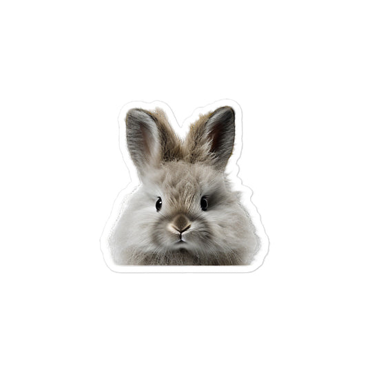 Jersey Wooly Bunny Sticker - Stickerfy.ai