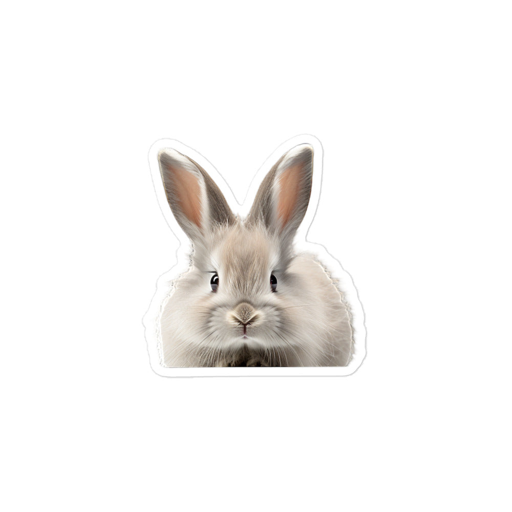 Jersey Wooly Bunny Sticker - Stickerfy.ai