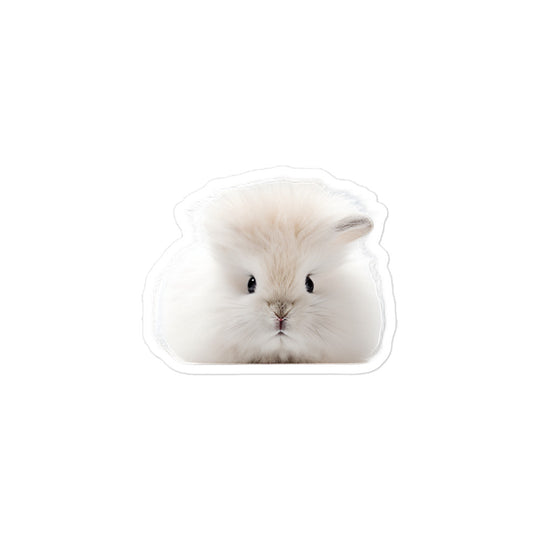 Jersey Wooly Bunny Sticker - Stickerfy.ai