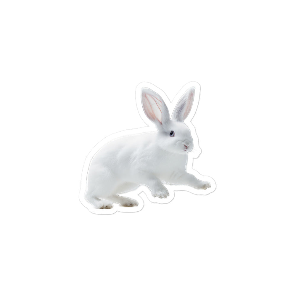 Florida White Bunny Sticker - Stickerfy.ai