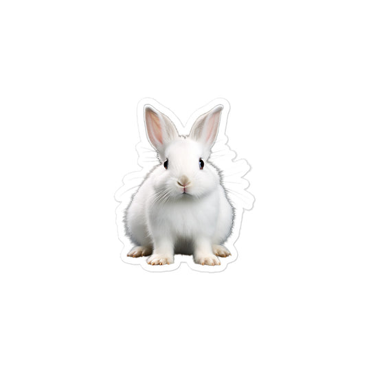 Florida White Bunny Sticker - Stickerfy.ai