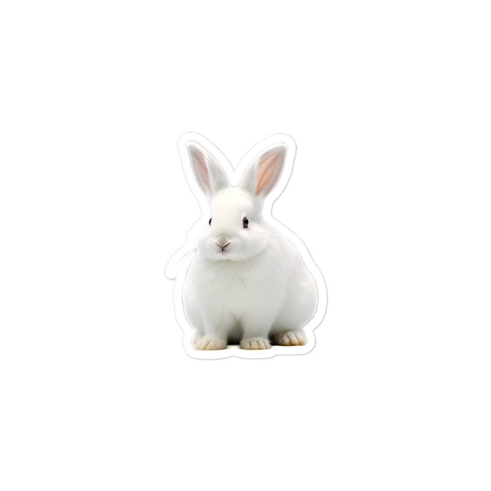 Florida White Bunny Sticker - Stickerfy.ai