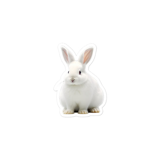 Florida White Bunny Sticker - Stickerfy.ai