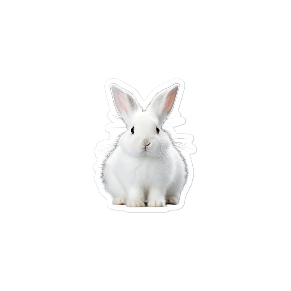 Florida White Bunny Sticker - Stickerfy.ai