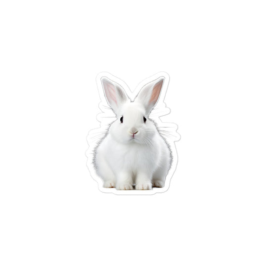 Florida White Bunny Sticker - Stickerfy.ai