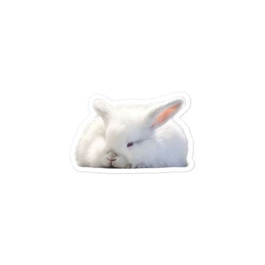 Florida White Bunny Sticker - Stickerfy.ai