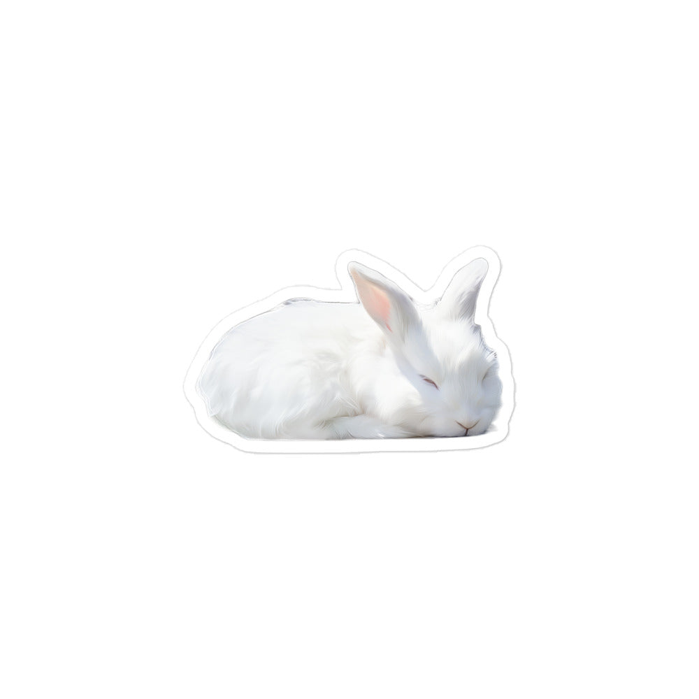 Florida White Bunny Sticker - Stickerfy.ai