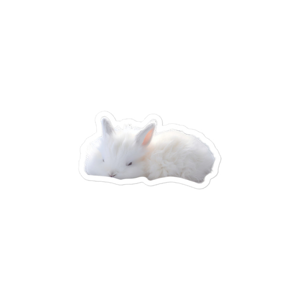 Florida White Bunny Sticker - Stickerfy.ai