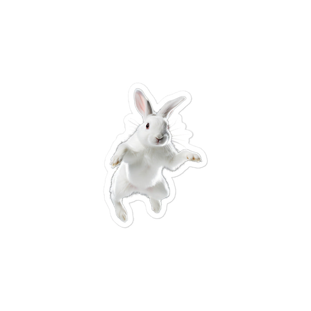 Florida White Bunny Sticker - Stickerfy.ai