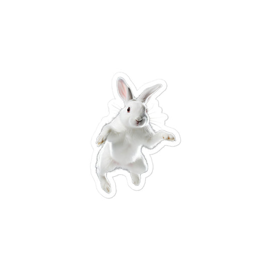 Florida White Bunny Sticker - Stickerfy.ai