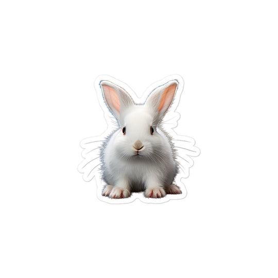 Florida White Bunny Sticker - Stickerfy.ai