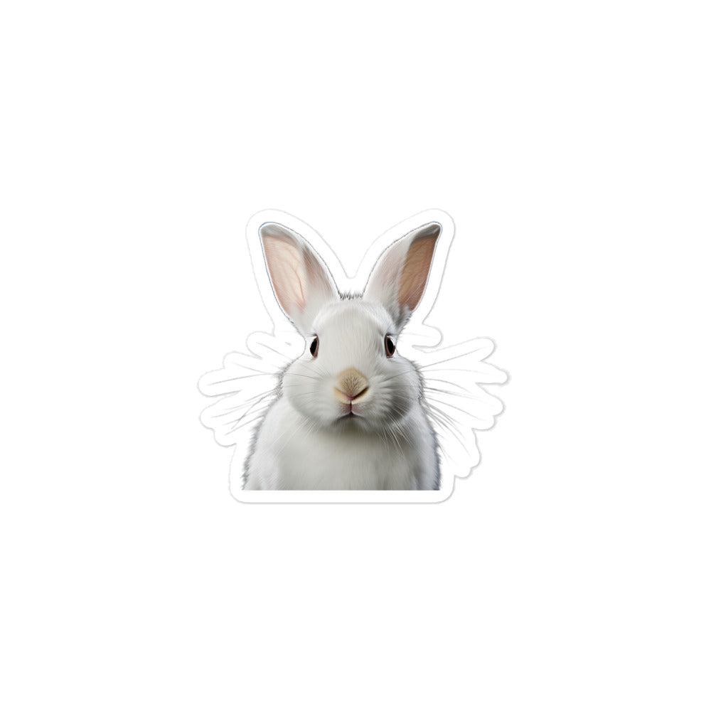 Florida White Bunny Sticker - Stickerfy.ai