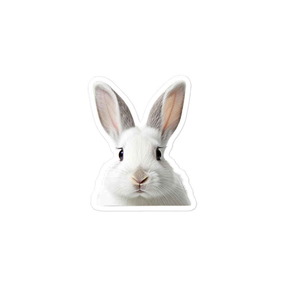 Florida White Bunny Sticker - Stickerfy.ai