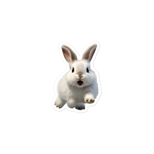 Dwarf Hotot Bunny Sticker - Stickerfy.ai