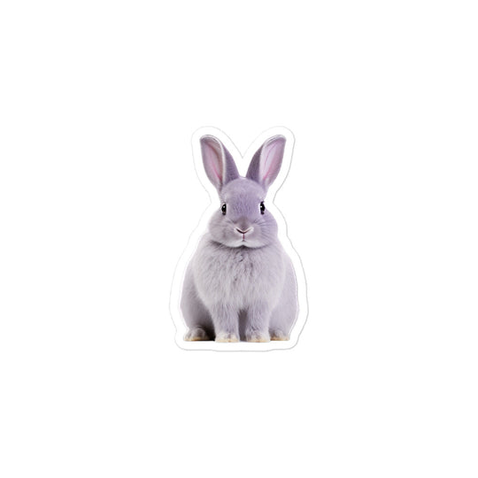 Lilac Bunny Sticker - Stickerfy.ai