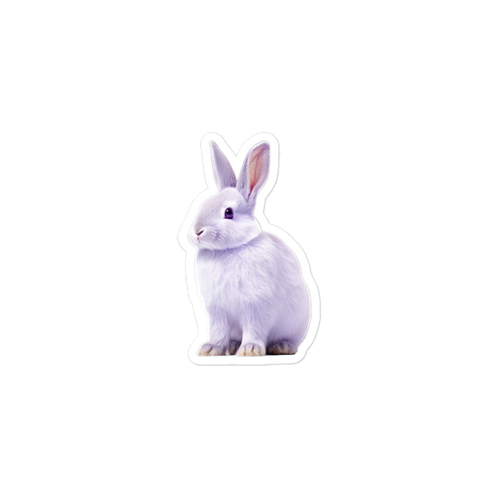 Lilac Bunny Sticker - Stickerfy.ai