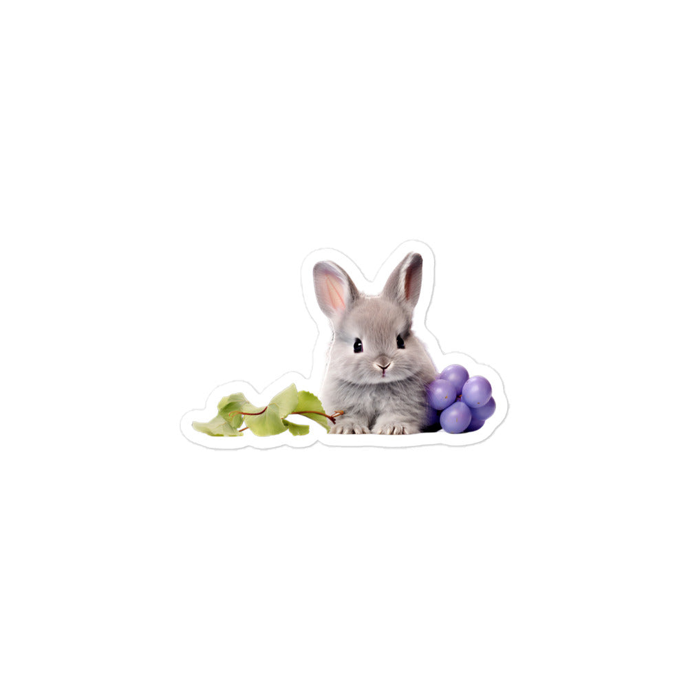 Lilac Bunny Sticker - Stickerfy.ai